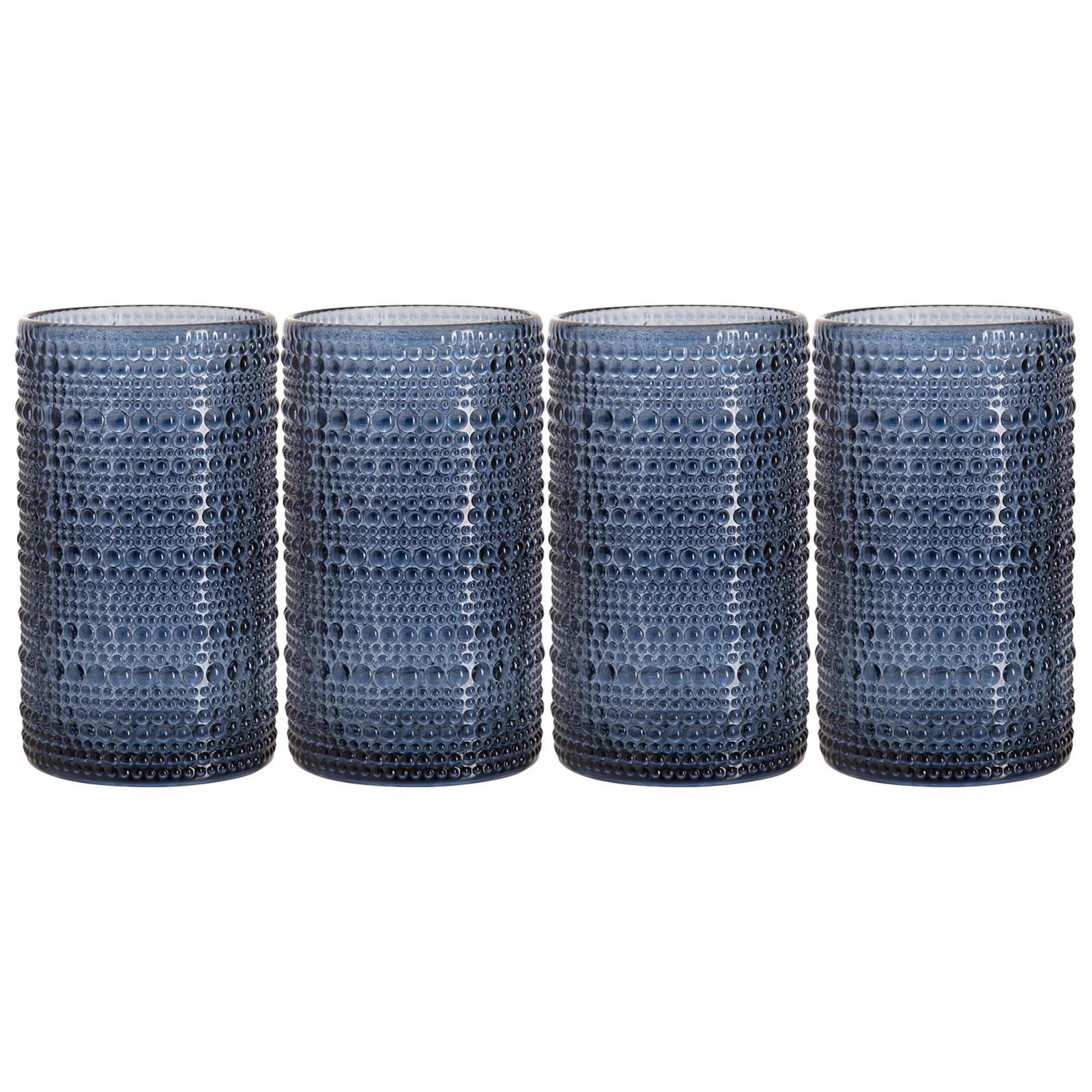 Home Essentials Halo 4-pc. Highball Glass Set, Blue | Kohl's