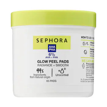 Glow Peel Pads with AHA + PHA - SEPHORA COLLECTION | Sephora | Sephora (US)