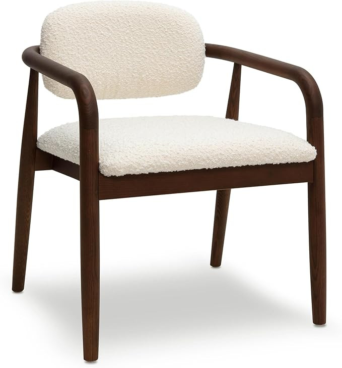 Tov Furniture Boucle Dining Chair (Boucle, Cream) | Amazon (US)