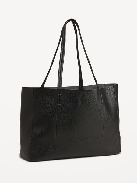 Faux Leather Tote Bag for Women | Old Navy (US)