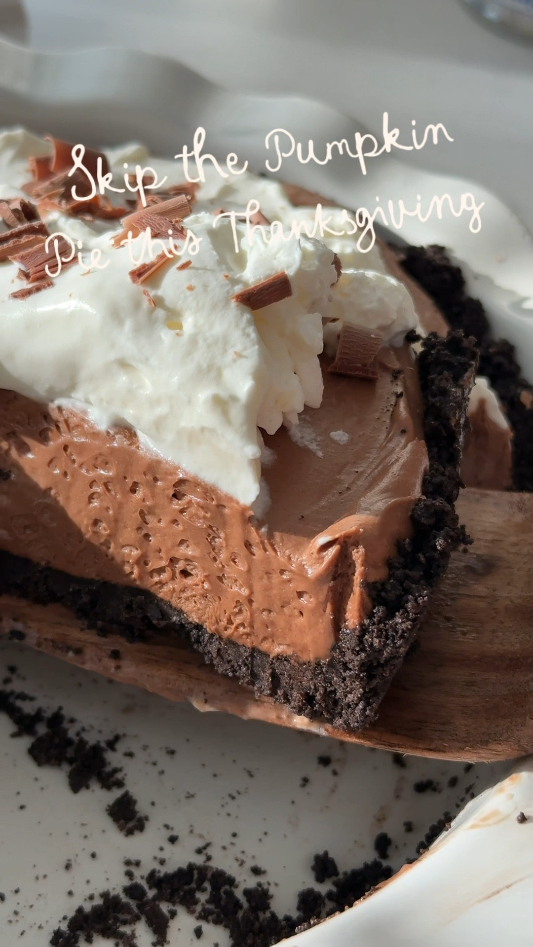 French Double Chocolate Silk Pie with Oreo Crust

#LTKHome #LTKSeasonal #LTKHoliday