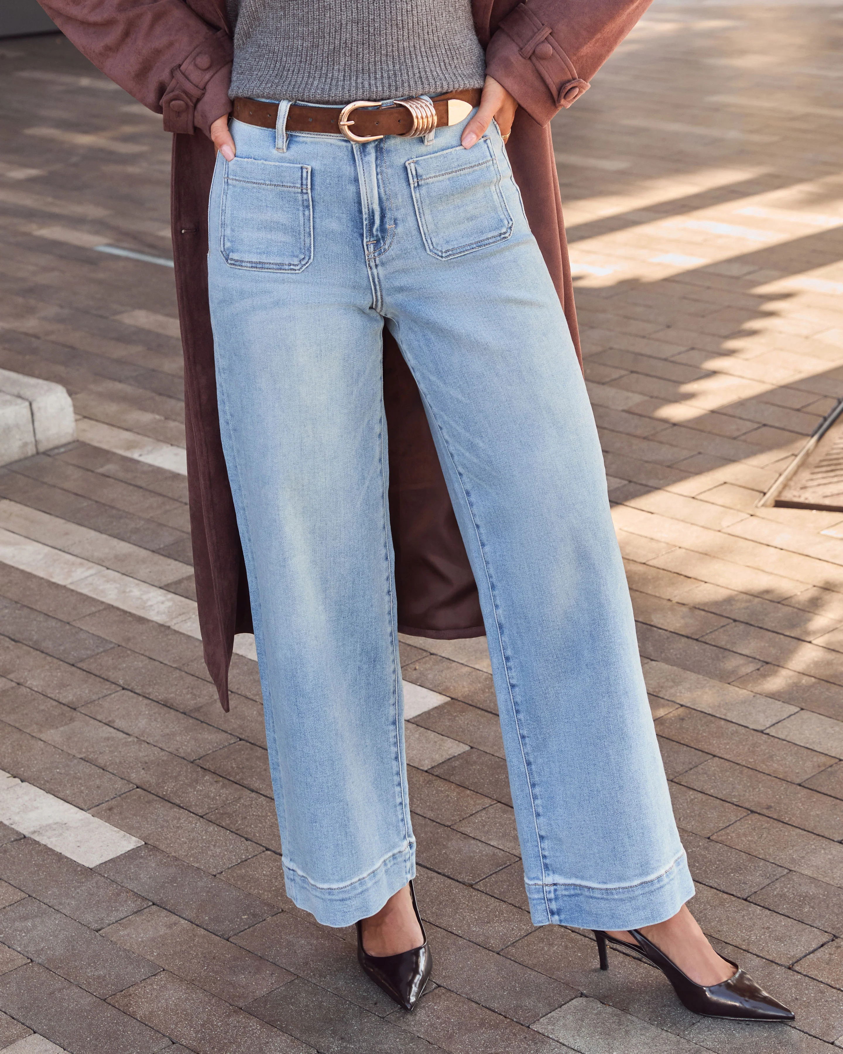 Found You Here Stretch High Rise Flare Jeans | VICI