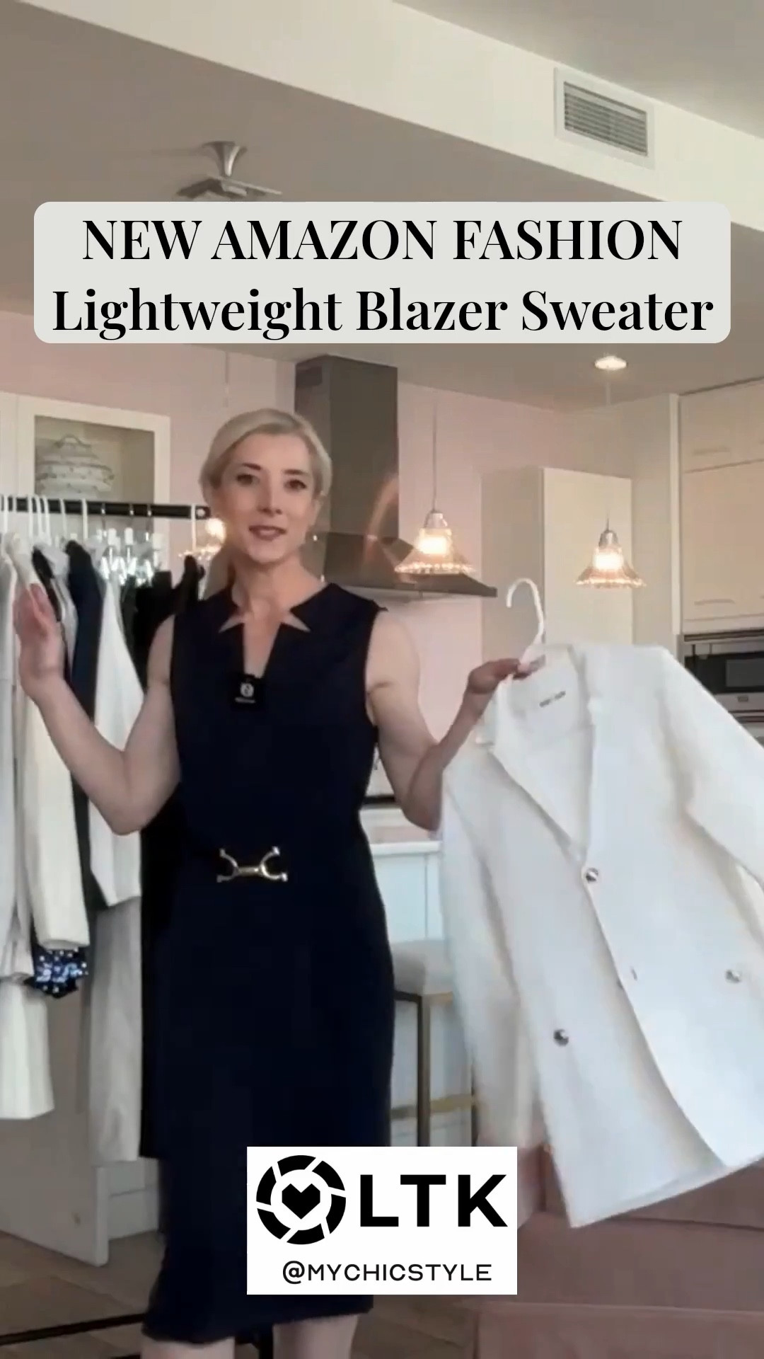 NEW AMAZON FASHION FIND! Lightweight Blazer Sweater perfect for LTK seasonal fashion spring and summer fashion preview LTK grwm live and volume on for LTK Storytime LTK vlog product review style tips  

#LTKvlog #LTKSeasonal #LTKstorytime