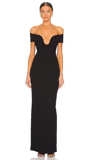 Marlowe Maxi Dress in Black formal dress formal gown formal wedding guest dress formal maxi dress | Revolve Clothing (Global)