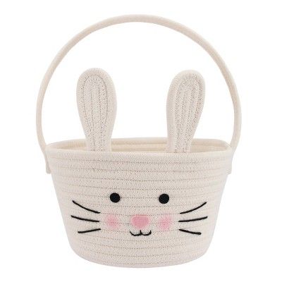 Circular Rope Decorative Easter Basket Bunny - Spritz™ | Target