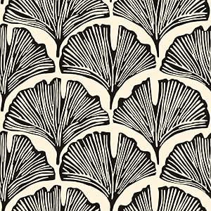 Tempaper x Novogratz Zebra Black Feather Palm Removable Peel and Stick Wallpaper, 20.5 in X 16.5 ... | Amazon (US)