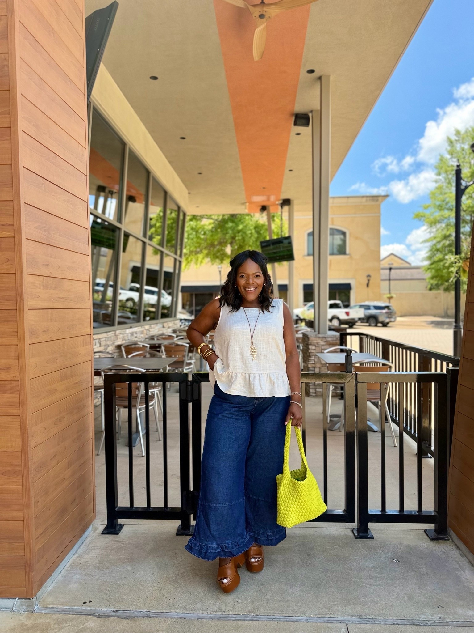 Casual Friday ootd / can you believe these jeans are from Amazon? They do run true to size I’m wearing the 12. Linen top is from Nordstrom Rack and I’m wearing the size medium.

#LTKootd #LTKSaleAlert #LTKPetite