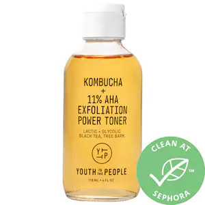 Kombucha + 11% AHA Exfoliation Toner with Lactic Acid - Youth To The People | Sephora | Sephora (US)