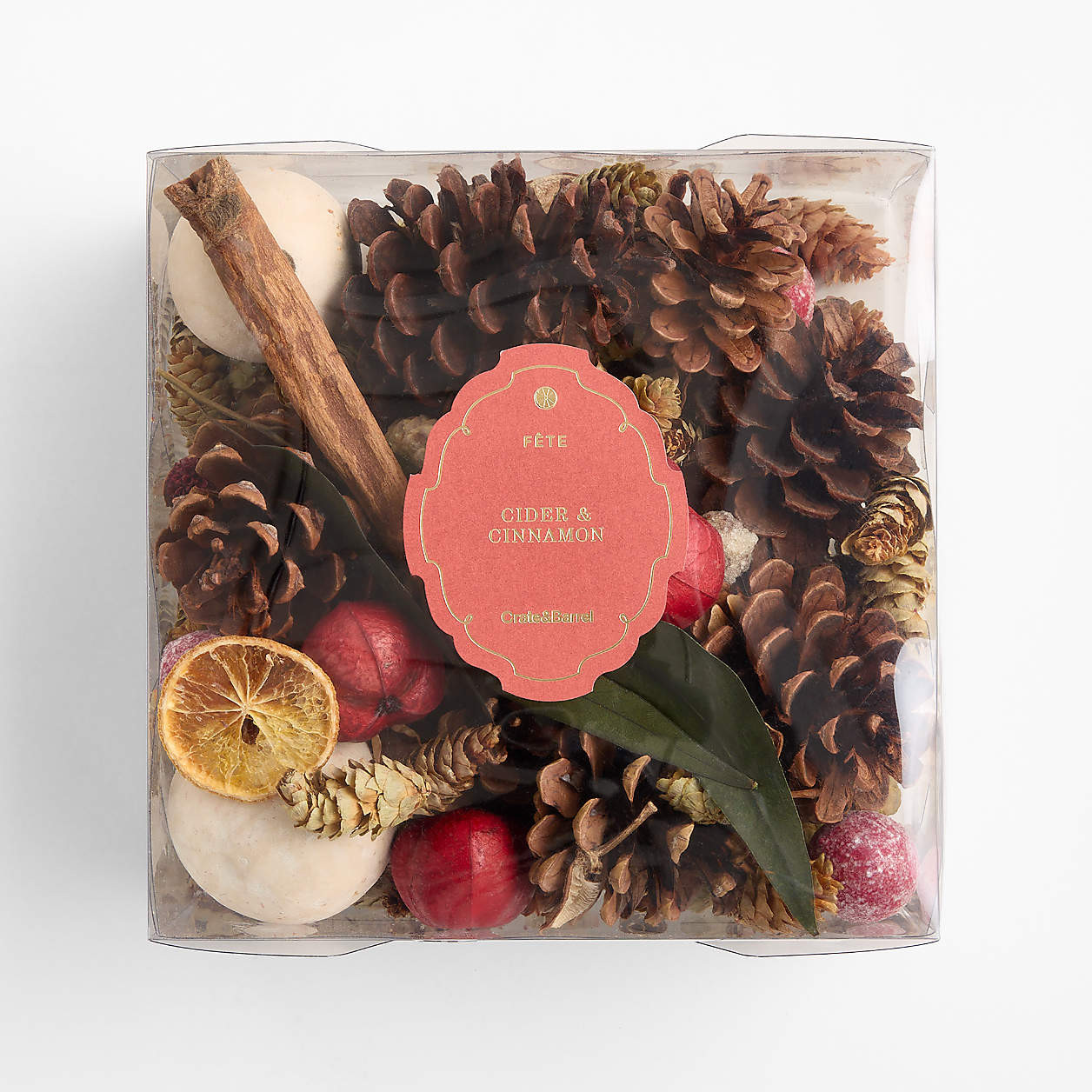 Fete Orange Cinnamon Scented Decorative Bowl Filler + Reviews | Crate & Barrel | Crate & Barrel