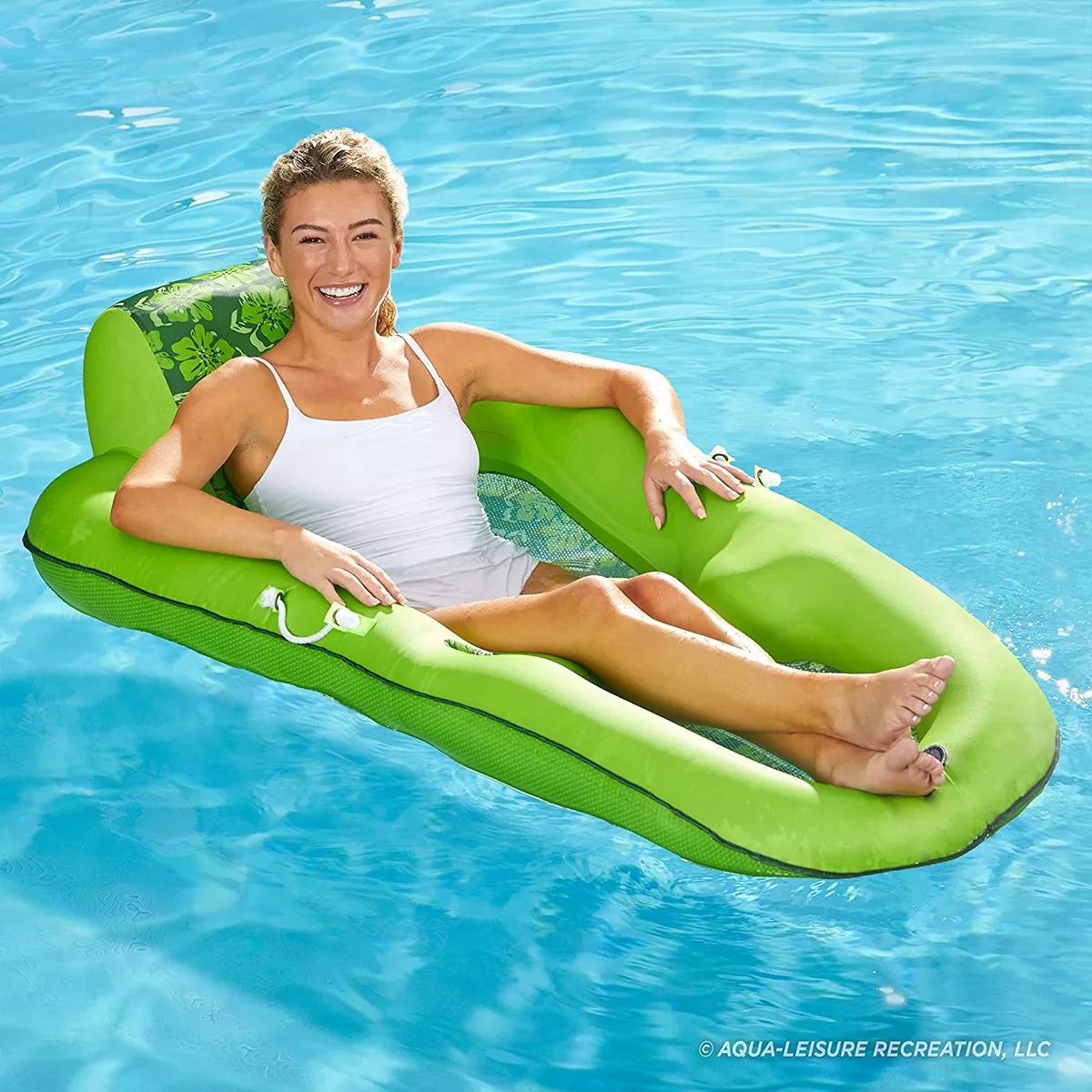 Aqua Leisure Luxury Water Recliner Lounge Pool Float with Headrest | Target