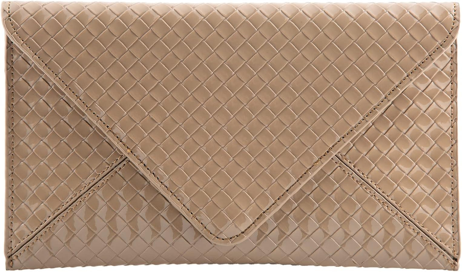 JNB Faux Patent Leather Glossy Envelope Clutch | Amazon (US)