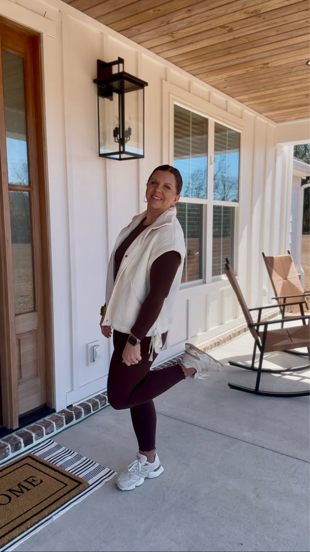 Still loving the chocolate brown outfits, especially while it’s still cold. 

Chocolate brown, brown outfits, teddy bear, new balance 9060, crz yoga, fleece vest, athleisure 

#LTKOver40 #LTKootd #LTKmomlife