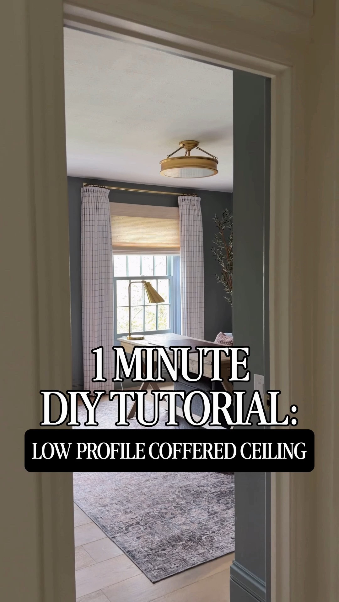 Sharing a quick tutorial of how we installed this coffered ceiling in my husband’s office. This room is 8’ for reference, and the ceiling detail is less than 2” deep. Linking all the supplies we used in my LTK post. If you want a more in-depth tutorial, see my highlights!

#LTKdayinmylife #LTKHome #LTKSeasonal