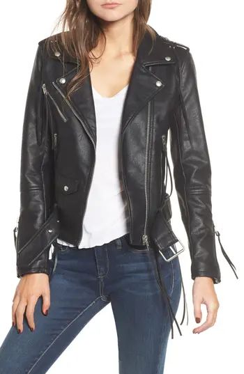 Women's Blanknyc Faux Leather Tassel Moto Jacket | Nordstrom