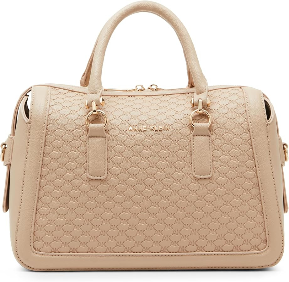 Ak Logo Embossed Satchel with Top Zip | Amazon (US)