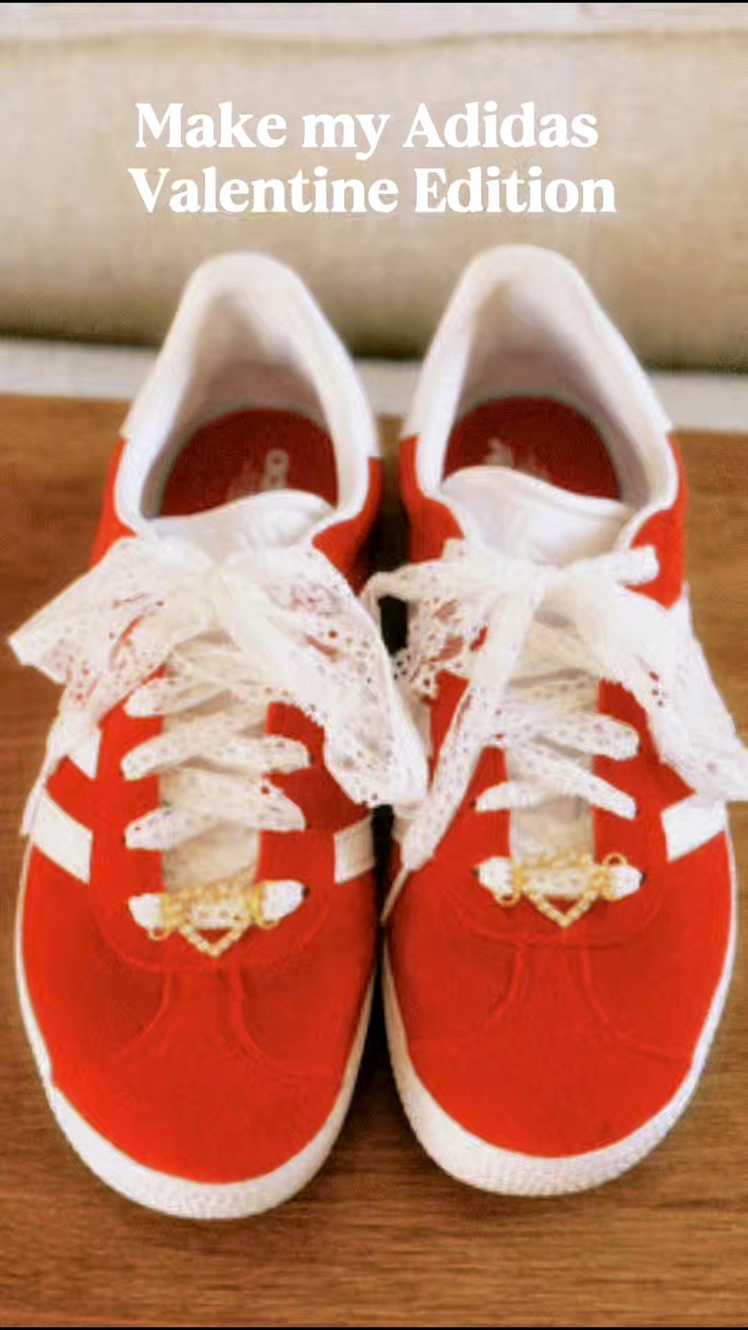 💘 Sneaker glow-up, Valentine’s edition 💘

I turned my everyday Adidas Gazelles into the cutest Valentine’s Day sneakers with these lace shoelaces + heart charm and I’m officially obsessed 😍👟✨
Such an easy swap that makes them feel festive, fun, and totally one-of-a-kind.

#ValentinesDayStyle #SneakerGlowUp #AdidasStyle #GazelleSneakers #ValentineDetails #HeartCharm #SneakerDIY #EverydayStyle #InfluencerFinds

#LTKSeasonal #LTKootd