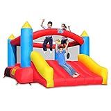 Action air Bounce House, Inflatable Bouncer with Air Blower, Jumping Castle with Slide, Family Ba... | Amazon (US)