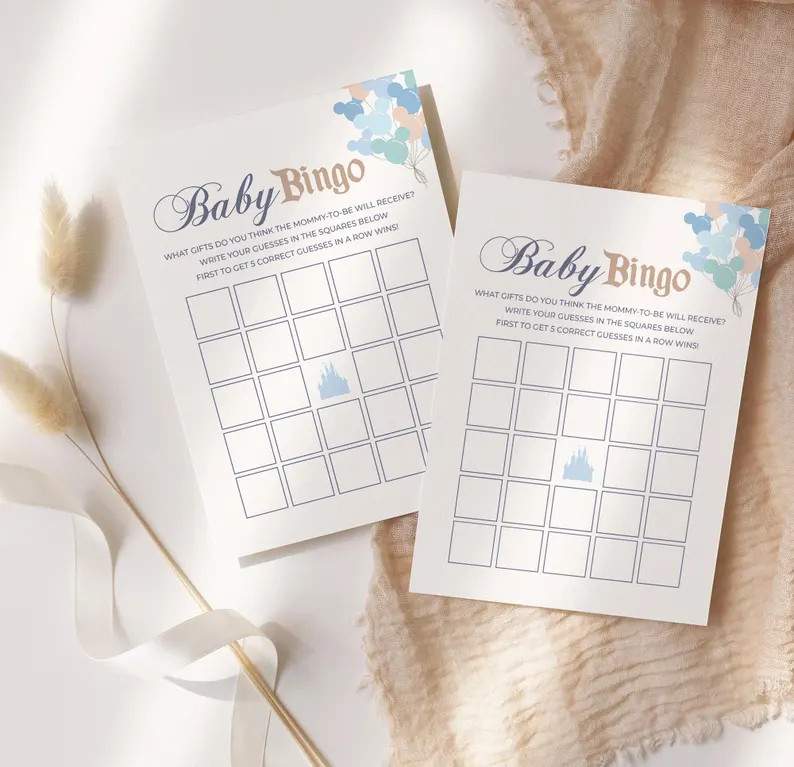 Printable Baby Bingo, Babyland Baby Shower Games, Disneyland Happiest Baby Shower Games, Digital ... | Etsy (US)
