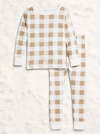 Toddler & Baby Gingham Snug-Fit Pajama Set  | Old Navy (US)