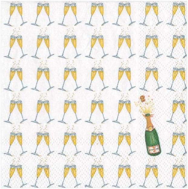 Caspari Bubbly Paper Cocktail Napkins - 80 Count | Amazon (US)