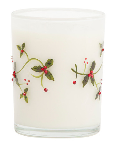 17oz Jeweled Holly Candle | TJ Maxx