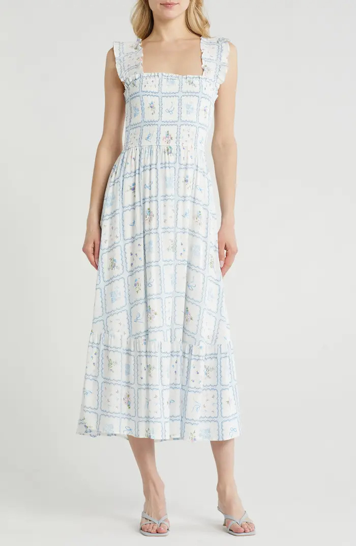 Floral Smocked Maxi Dress | Nordstrom Rack