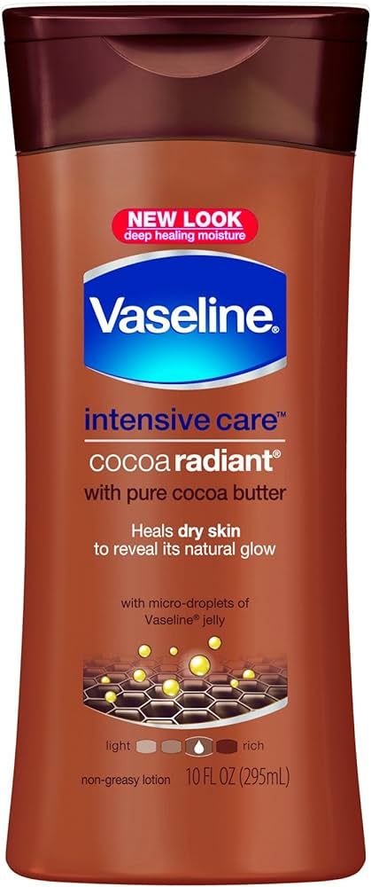 Vaseline Intensive Care Cocoa Butter Deep Conditioning Lotion, 10 Ounce | Amazon (US)