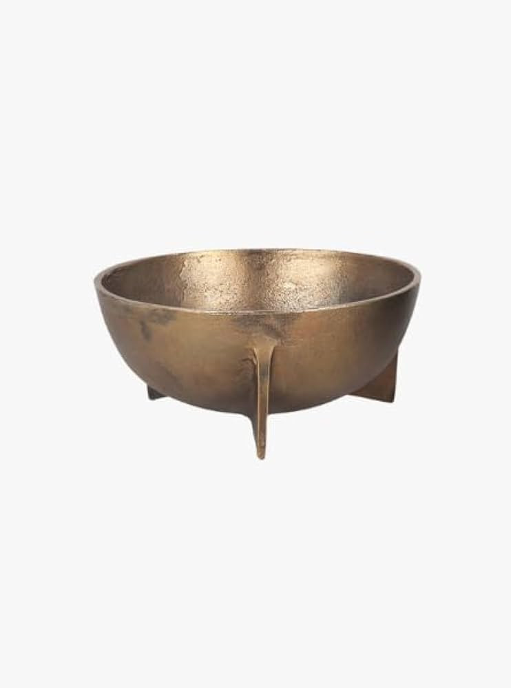 The Refined Dwelling Gold Metal Decorative Bowl, Medium | Amazon (US)