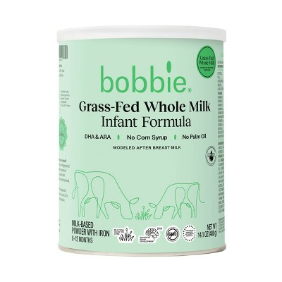 Bobbie Grass Fed Whole Milk Infant Powdered Formula - 14oz | Target