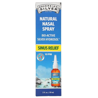 Sovereign Silver Bio-Active Silver Hydrosol, Natural Nasal Spray, Sinus Relief, 2 fl oz (59 ml) | Target