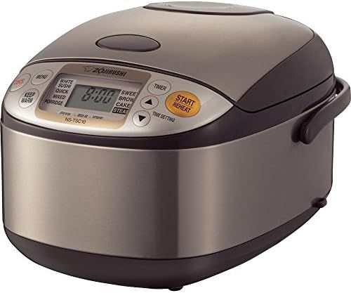 Zojirushi NS-TSC10 5-1/2-Cup (Uncooked) Micom Rice Cooker and Warmer, 1.0-Liter, Stainless Brown | Amazon (US)