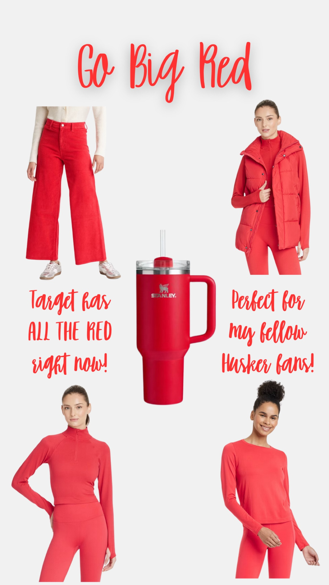 GO BIG RED! Great choices for cheering on the Huskers or your favorite red team!

#LTKSeasonal #LTKStyleTip #LTKFindsUnder50