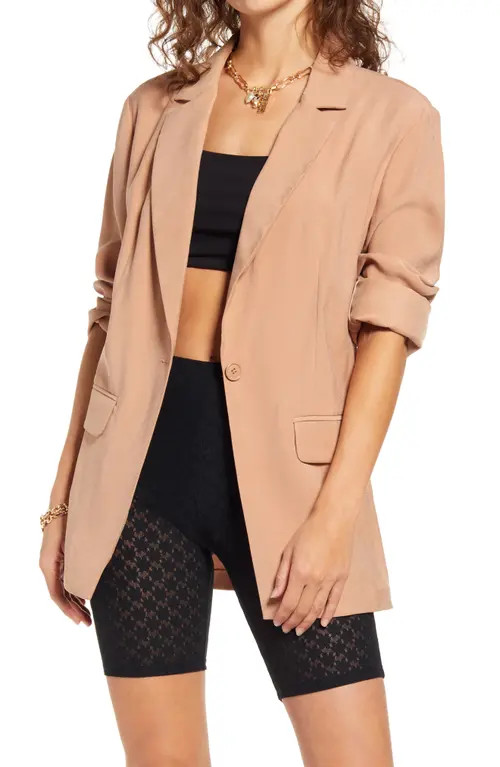 Open Edit Blazer in Tan Mocha at Nordstrom, Size X-Large | Nordstrom