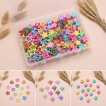 120 Pc Mini Hair Claw Clip Butterfly Hair Clip Colorful Hair Accessory | Amazon (US)