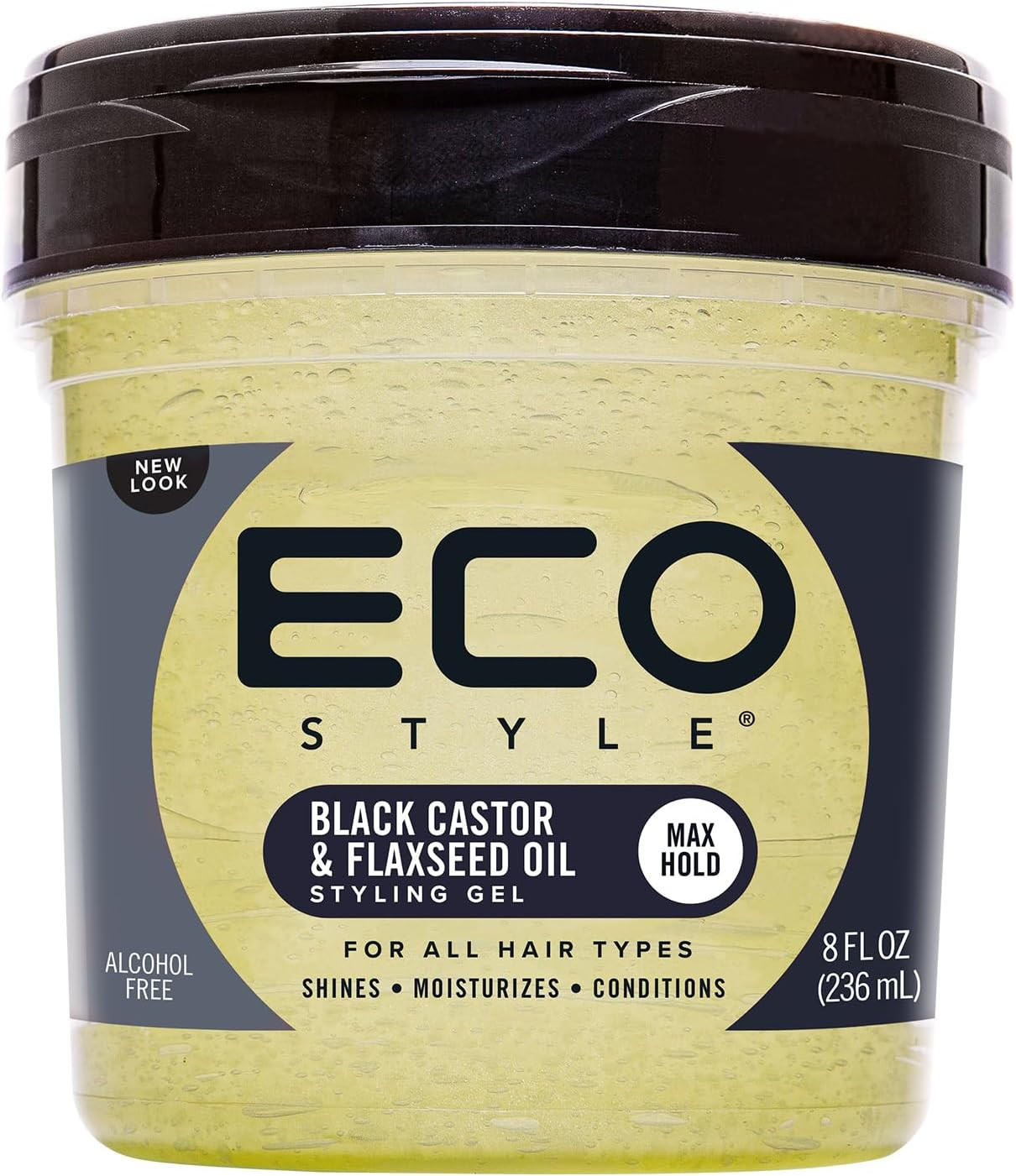 Eco Styler Black Castor & Flax Seed Oil, 8oz | Amazon (UK)