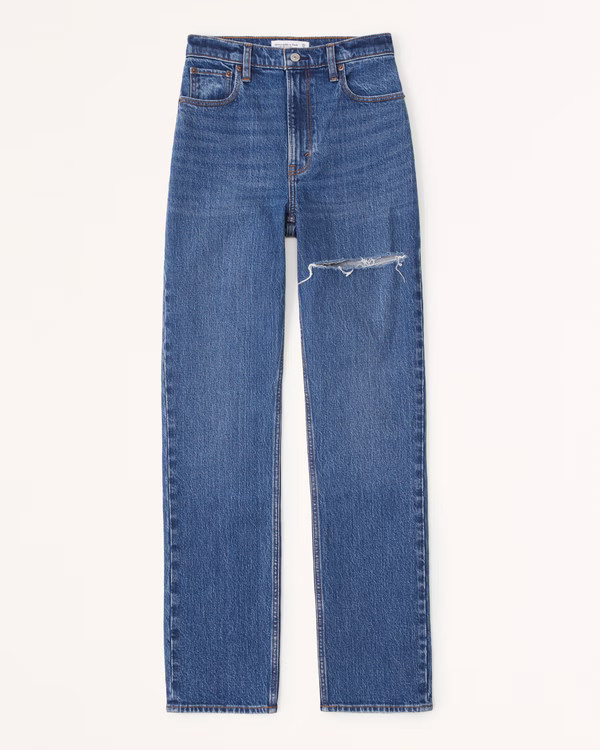 Ultra High Rise 90s Straight Jean | Abercrombie & Fitch (US)