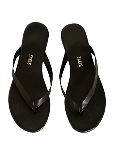 TKEES The Boyfriend - Sandals for Women - Rubber Outsole - Leather Upper - Slip-on Sandal - Leather Lining Black 8 B - Medium | Amazon (US)