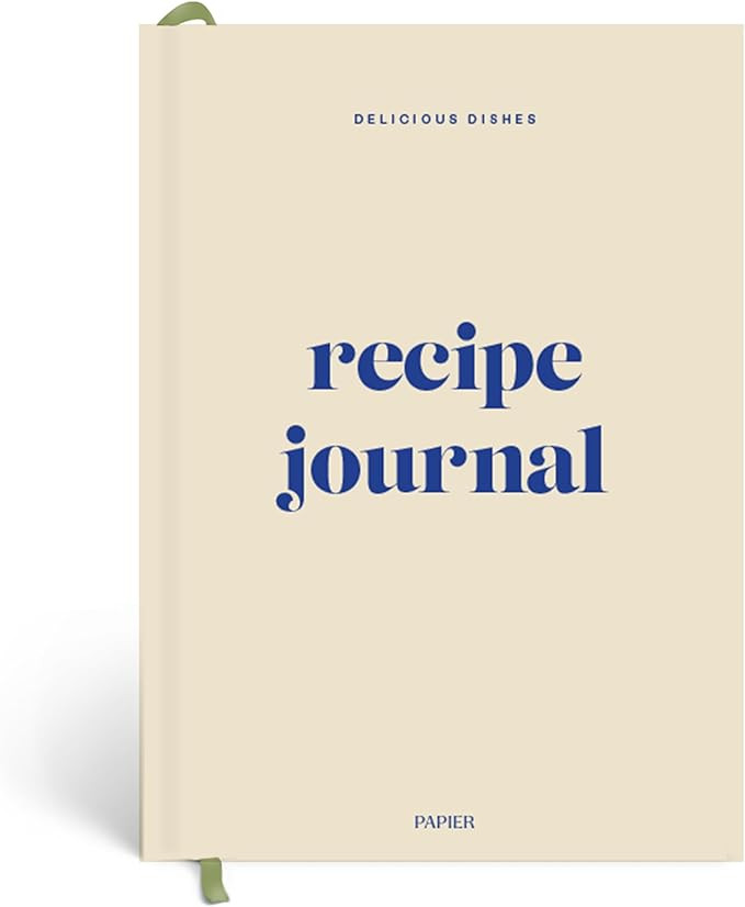 Papier Hardback Recipe Journal - Cream, 8.46" L x 6.02" W | Hardcover Food Recipe, Cooking & Dini... | Amazon (US)