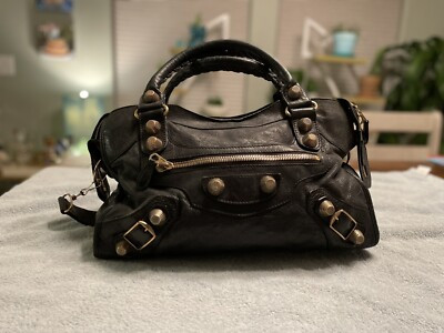 Balenciaga Leather City Bag, Black With Rose Gold Hardware. Authentic.   | eBay | eBay US