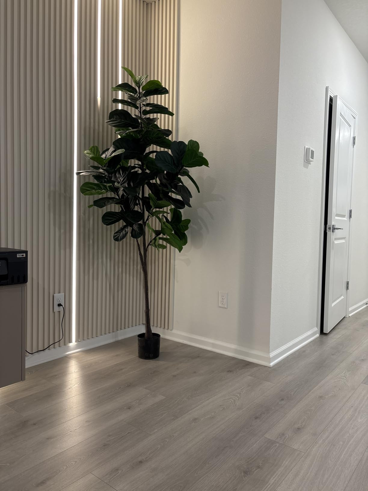 Artificial Fiddle Leaf Fig Tree - 6.5ft Faux Ficus Lyrata Plant with 108 Fiddle Leaves Fake Fig S... | Amazon (US)