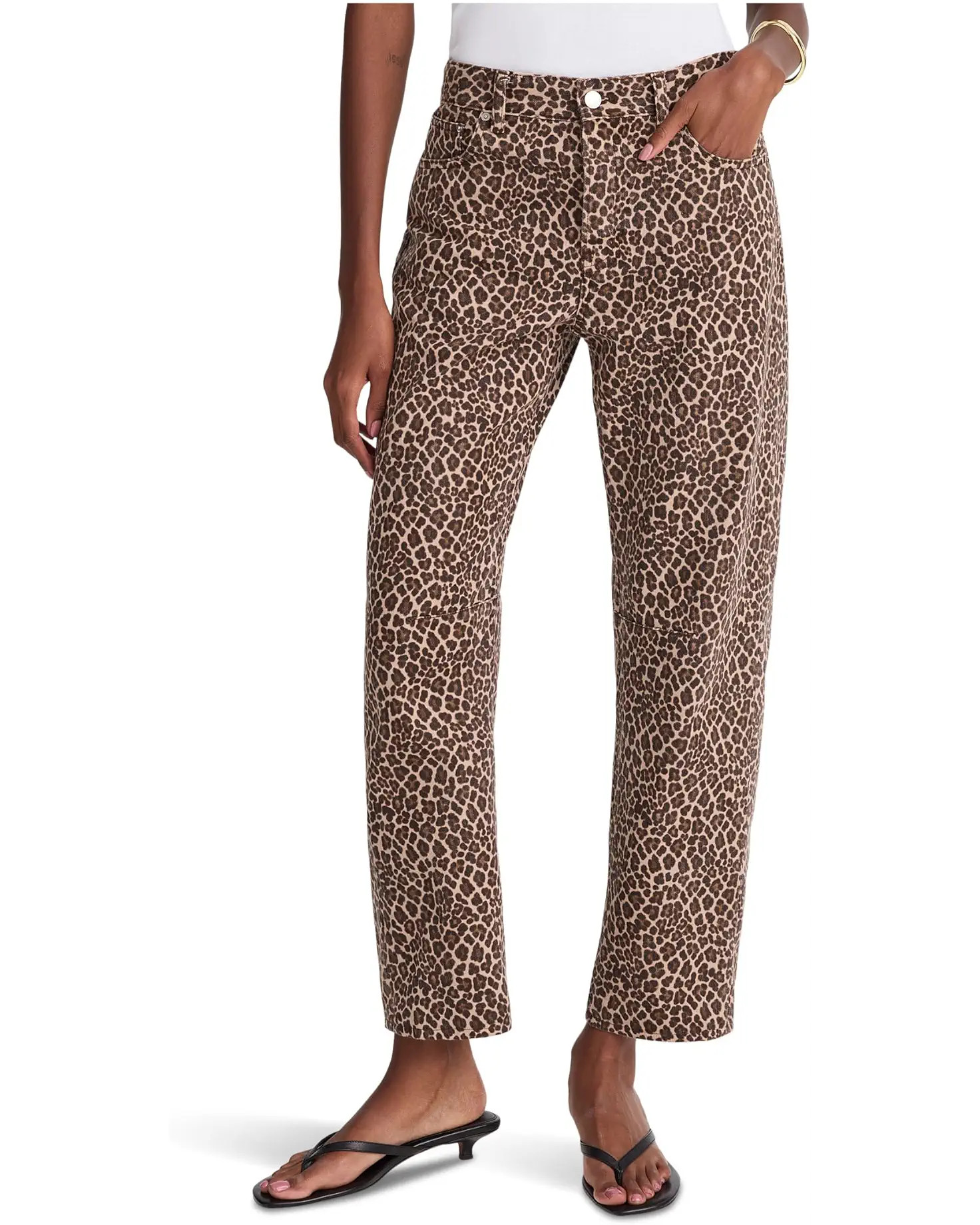 Darted Barrel-Leg Jean in Dark Mocha | Zappos