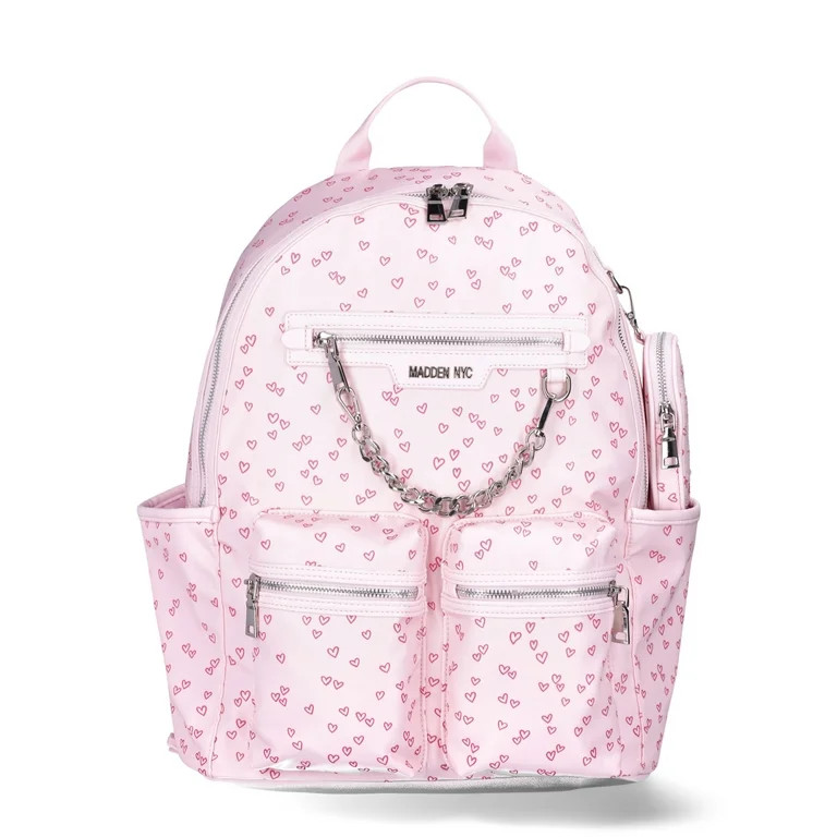 Madden NYC Women's Backpack, Pink Heart - Walmart.com | Walmart (US)