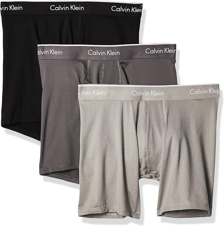 Calvin Klein Men's Microfiber Stretch Multipack Boxer Briefs | Amazon (US)