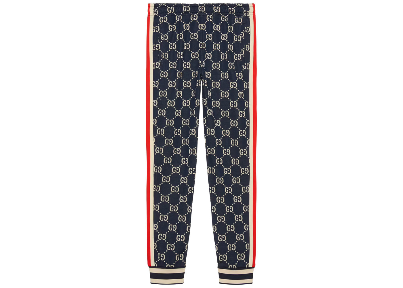 Men's Gucci GG Jacquard Jogging Pant in Blue/Ivory | StockX