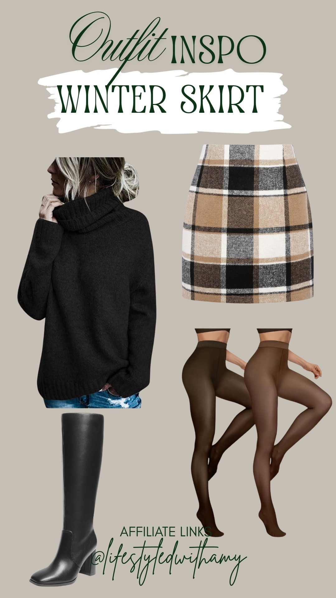 Winter skirt outfit Inspo 

#LTKSeasonal #LTKWorkwear #LTKOver40
