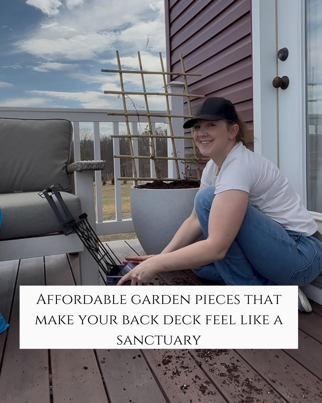 #Ad 👉Here are the details...

✨To get started with gardening this spring, I created a little garden corner right on our back deck. A few simple pieces completely changed the space — a trellis for height, with climbing clematis, and lavender for that fresh garden scent. I also had to add my calming fountain, and classic stoneware planters.

👉It instantly made the deck feel like a peaceful little backyard sanctuary.

💯If you’re ready to reclaim your garden this season, @wayfair has so many beautiful outdoor essentials to help create a space that feels personal and relaxing. From planters to patio upgrades, it’s become my go-to for turning any outdoor space into a backyard getaway.

You can shop everything I used here by clicking the thumbnails below! 👇 

#wishyouwerehere #outdoor #Wayfair #WayfairPartner