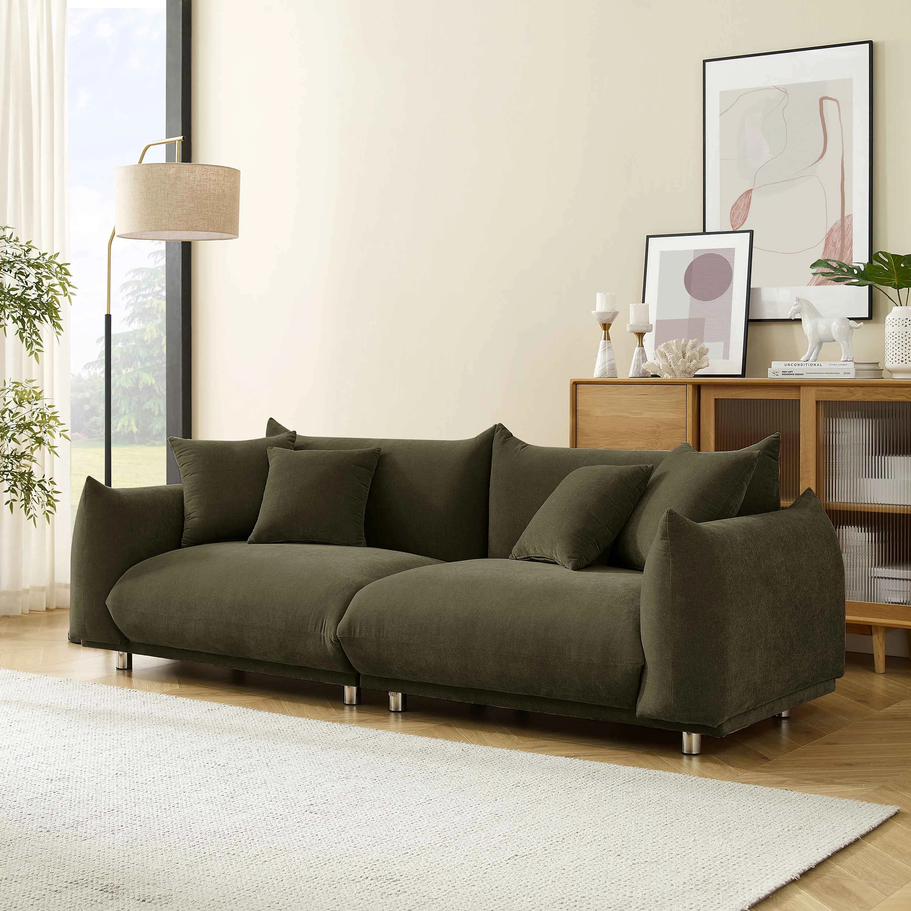 Arnya 88.9" MINIMORE Modern Style Sofa | Wayfair North America