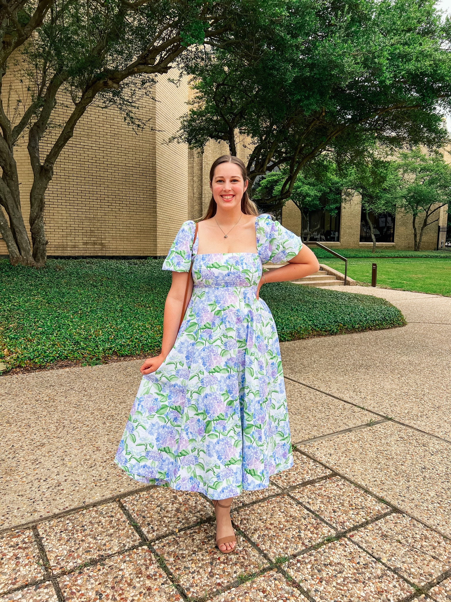 ワンピース House on the Hill Smocking Dress 80 House on the Hill Smocking Dress 80 Vintage Long Floral House