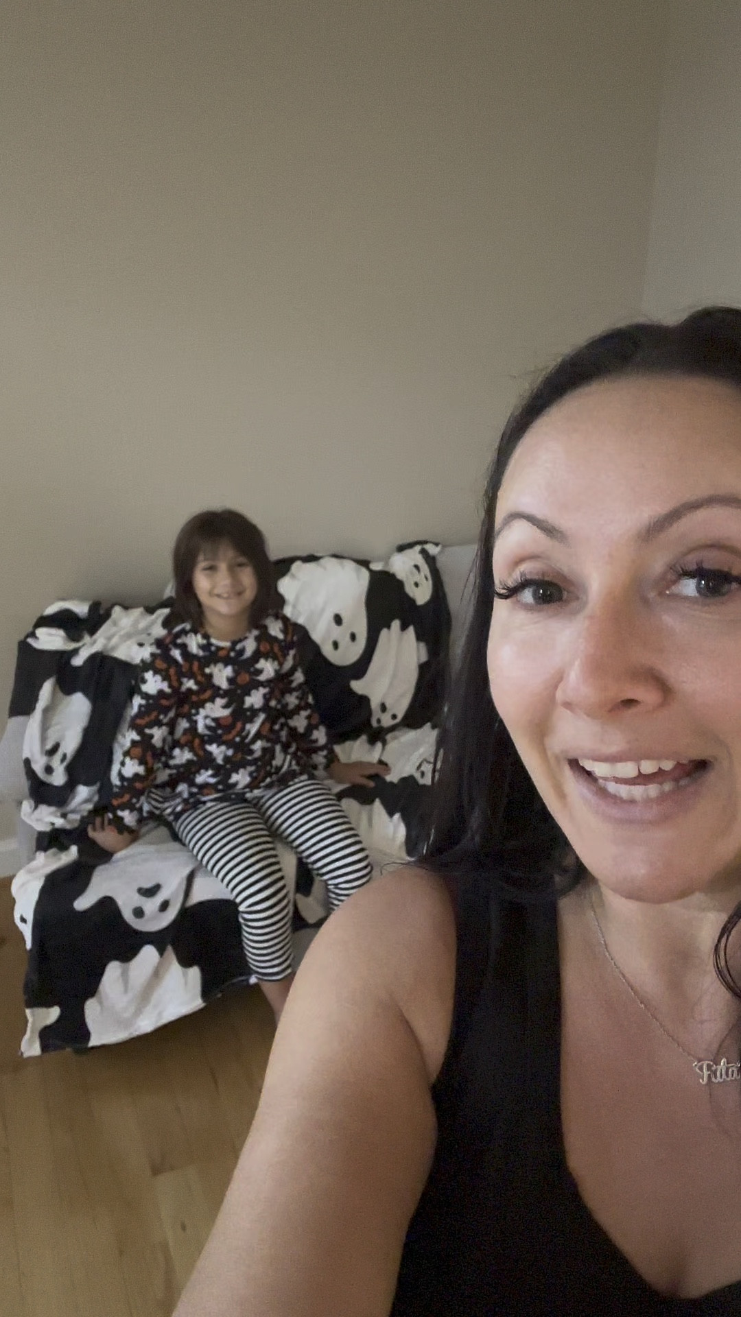 My daughter is rocking her cute Halloween PJs for school! 🎃👻 Festive ghosts and pumpkins make them fun, while the cozy fabric keeps her comfy. Perfect for showing off her spooky style! 🌟🕸️

#LTKKids #LTKBaby #LTKFallSale