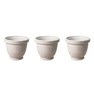 Glitzhome® 13" Eco-Friendly Faux Ceramic Pot Planter, 3ct. | Michaels Stores